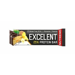 Nutrend Excelent Protein Bar vanilka s ananasem v mléčné čokoládě 85 g obraz