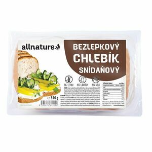 Allnature Bezlepkový chlebík snídaňový 350 g obraz