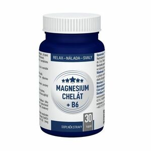 Clinical Magnesium chelát + B6 30 kapslí obraz