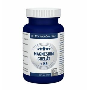 Clinical Magnesium chelát + B6 100 kapslí obraz