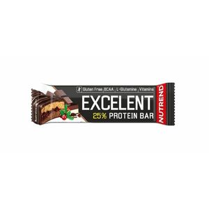 Nutrend Excelent Protein Bar Double čokoláda + nugát s brusinkami v mléčné čokoládě 85 g obraz