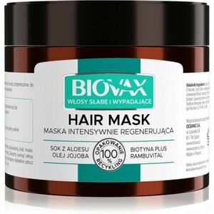 L’biotica Biovax Falling Hair posilující maska proti vypadávání vlasů 250 ml obraz