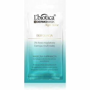 L’biotica DermoMask Night Active exfoliační maska pro obnovu povrchu pleti 12 ml obraz