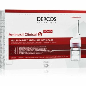 Vichy Dercos Aminexil Clinical 5 cílená péče proti vypadávání vlasů pro ženy 21x6 ml obraz