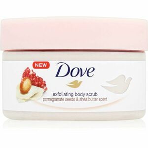 Dove Exfoliating Body Scrub Pomegranate Seeds & Shea Butter pečující tělový peeling 225 ml obraz