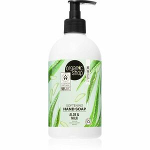 Organic Shop Organic Aloe & Milk pečující tekuté mýdlo na ruce 500 ml obraz