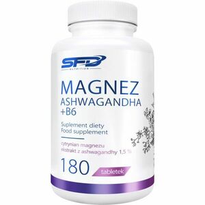 SFD Nutrition Magnesium + Ashwagandha + B6 podpora psychické pohody 180 tbl obraz