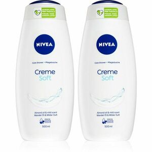 NIVEA Creme Soft pečující sprchový gel 2 x 500 ml(výhodné balení) obraz