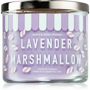 Bath & Body Works Lavender Marshmallow vonná svíčka 411 g obraz