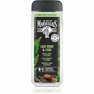 Le Petit Marseillais Cade Wood & Fern sprchový gel 4 v 1 pro muže 400 ml obraz