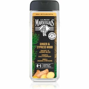 Le Petit Marseillais Ginger & Cypress Wood sprchový gel 4 v 1 pro muže 400 ml obraz