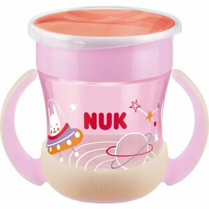 NUK Magic Cup Night hrnek s držadly 6m+ Pink 160 ml obraz