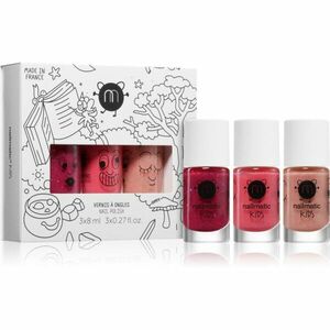 Nailmatic Kids Magic Forest 2 sada laků na nehty pro děti Sheepy, Kitty, Peachy 3x8 ml obraz