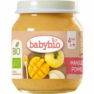 Babybio BIO mango a jablko ovocný příkrm 130 g obraz