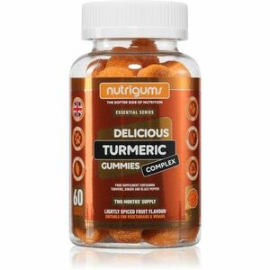 Nutrigums Essential Series Turmeric žvýkací měkké tobolky pro podporu detoxikace organismu 60 ks obraz