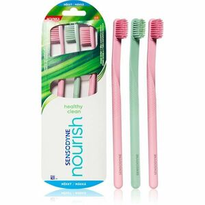 Sensodyne Nourish Healthy Clean zubní kartáčky 3 ks obraz