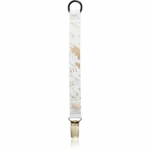 Bjällra of Sweden Pacifier Clip klip na dudlík Grey Golden Collection 1 ks obraz