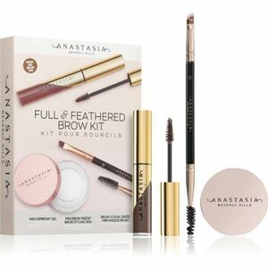 Anastasia Beverly Hills Full & Feathered Brow Kit Mini sada na obočí Soft Brown odstín obraz