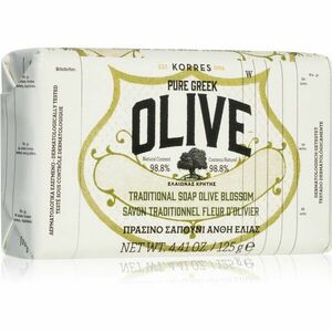 Korres Pure Greek Olive & Olive Blossom čisticí tuhé mýdlo 125 g obraz