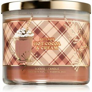 Bath & Body Works Hot Cocoa & Cream vonná svíčka 411 g obraz