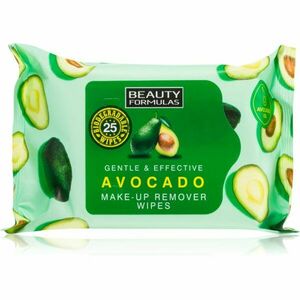 Beauty Formulas Avocado vlhčené ubrousky 25 ks obraz