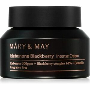 MARY & MAY Idebenone + Blackberry Complex Intensive Total Care Cream rozjasňující hydratační krém s protivráskovým účinkem 70 g obraz