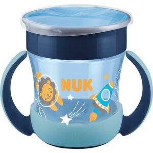 NUK Magic Cup Night hrnek s držadly 6m+ Blue 160 ml obraz