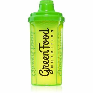 GreenFood Nutrition Shaker sportovní šejkr Transparent Green 500 ml obraz