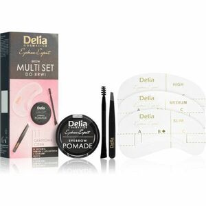 Delia Cosmetics Eyebrow Expert Zest sada na úpravu obočí odstín 1.1 Graphite Black 1 ks obraz