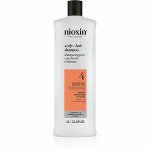 Nioxin System 4 Scalp + Hair Shampoo jemný šampon pro barvené a poškozené vlasy 1000 ml obraz