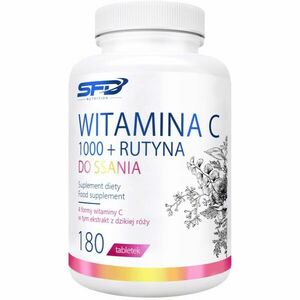 SFD Nutrition Vitamin C 1000 + Rutin cucavé tablety pro podporu imunitního systému, krásnou pleť, nehty a normální stav zubů 180 tbl obraz