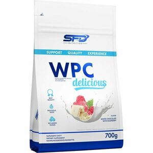 SFD Nutrition WPC Protein Delicious syrovátkový protein příchuť White Chocolate & Raspberry 700 g obraz