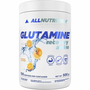 Allnutrition Glutamine Recovery Amino regenerace a růst svalů příchuť Orange 500 g obraz