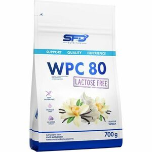 SFD Nutrition WPC 80 Lactose Free syrovátkový protein bez laktózy příchuť Vanilla 700 g obraz