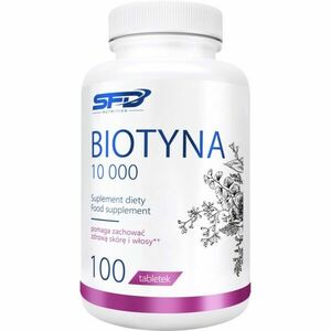 SFD Nutrition Biotin 10 000 tablety pro krásné vlasy a pokožku 100 tbl obraz