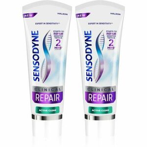 Sensodyne Clinical Repair Active Clean zubní pasta 2x75 ml obraz