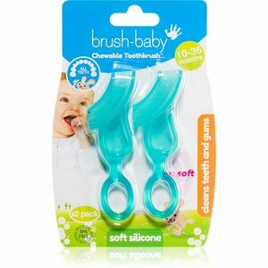 Brush Baby Chewable Toothbrush žvýkací guma pro děti 2 ks obraz