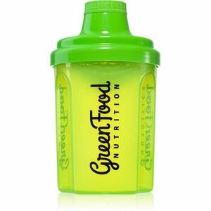 GreenFood Nutrition Shaker sportovní šejkr Transparent Green 300 ml obraz