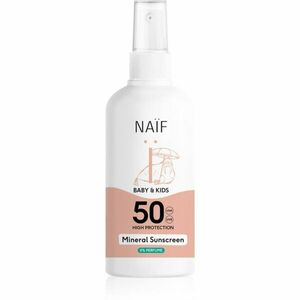 Naif Baby & Kids Mineral Sunscreen SPF 50 0 % Perfume ochranný sprej na opalování 100 ml obraz