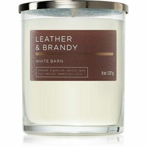 Bath & Body Works Leather & Brandy vonná svíčka 227 g obraz