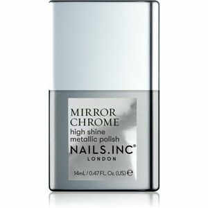 Nails Inc. Mirror Chrome lak na nehty s vysokým leskem odstín Silver Served 14 ml obraz