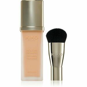 KIKO Milano Holiday Première 24h Lasting Foundation voděodolný tekutý make-up se štětcem odstín 05 Almond 28 ml obraz