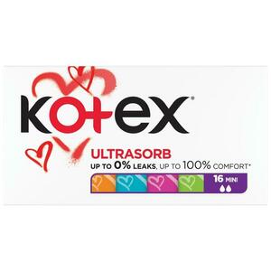 KOTEX Tampony Ultra Sorb Mini 16 ks obraz