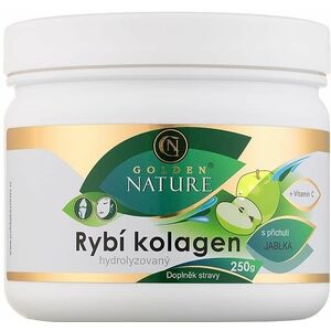 GOLDEN NATURE Rybí kolagen+Vitamin C - Jablko 250 g obraz