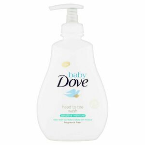 DOVE Baby Sensitive Moisture Mycí gel pro celé tělo i vlásky 400 ml obraz