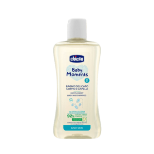 CHICCO Šampon jemný na vlasy a tělo Baby Moments 92 % přírodních složek 200 ml obraz