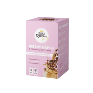 SLIM QUEEN Dietní nápoj, caffe latte 12 x 32 g obraz