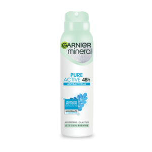 GARNIER Mineral Pure Active antibakteriální antiperspirant ve spreji 150 ml obraz