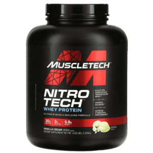 MUSCLETECH Nitro-Tech vanilla 1800 g obraz