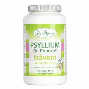 Dr. Popov Psyllium Trávení 120 kapslí obraz